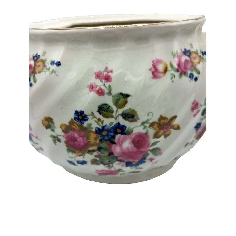 Vintage Collectible Staffordshire Fine Ceramic Floral Pattern Teapot - Picture 12 of 15